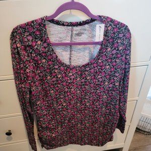 Lane Bryant Long Sleeve Top w/side gathers NWT Size 14/16